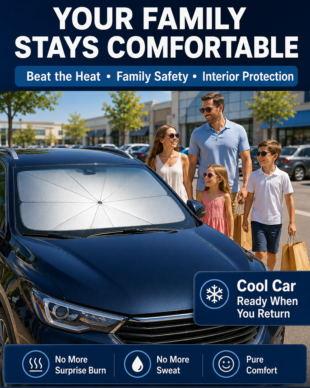 upsell🔥 2026 Upgraded Car Windshield Sun Shade Umbrella (Copy)