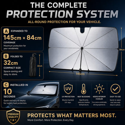 Limited-Time Sale🔥 2026 Upgraded Car Windshield Sun Shade Umbrella