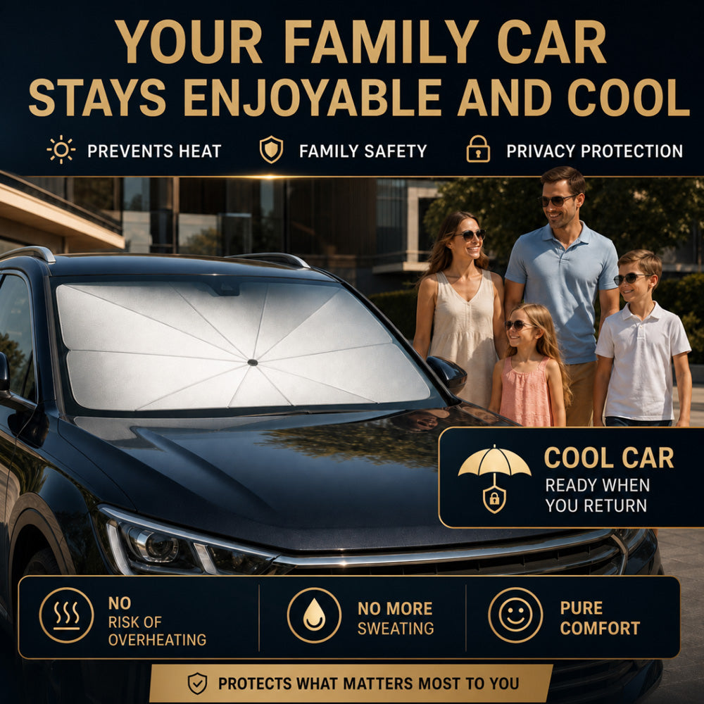 Limited-Time Sale🔥 2026 Upgraded Car Windshield Sun Shade Umbrella