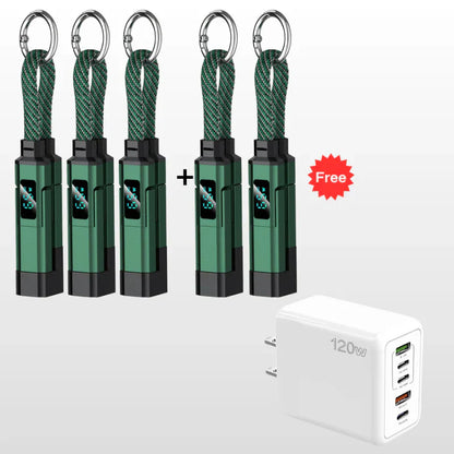 upsell🔥Limited Time SALE 40% OFF🔥4-in-1 Digital Display Keychain Charging Cable