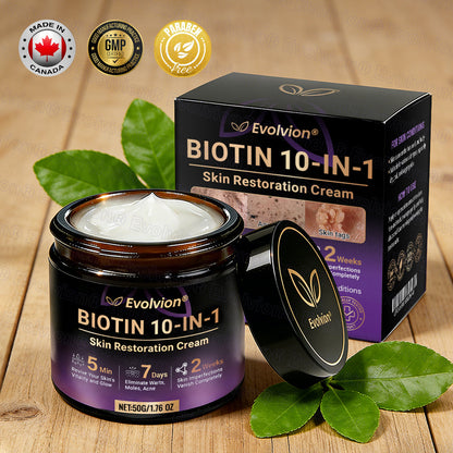 Made and Shipped from Canada ✨Evolvion® Biotin 10-in-1 Skin Restoration Cream 🔥🔥