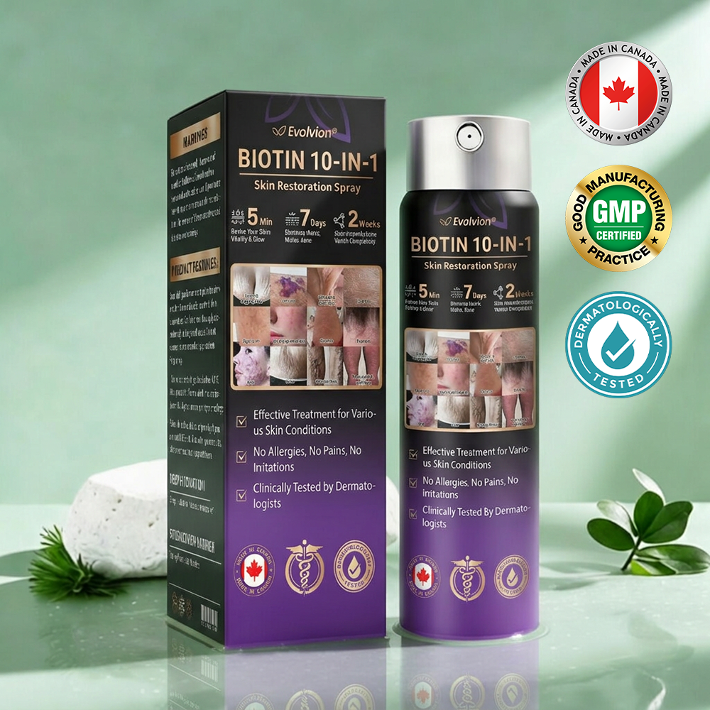 Made and Shipped from Canada✨Evolvion® Biotin 10-in-1 Skin Restoration Spray