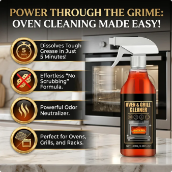 upsell-Oven & Grill Cleaner Spray – Dissolves Grease in 5 Mins, No Scrubbing & Eliminates Odors -Hjmeta® (Copy)