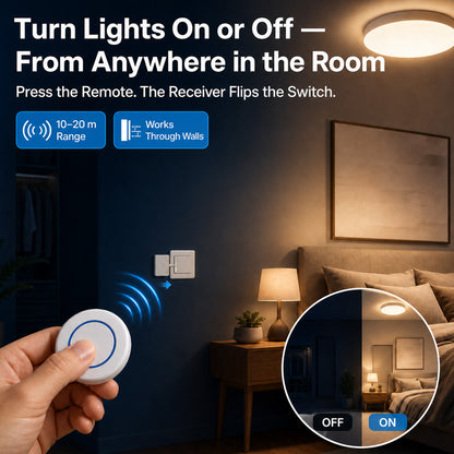 Control Any Light Switch — No Wiring Required