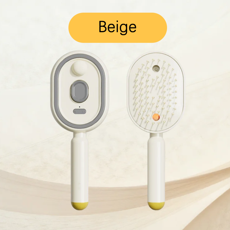 💖Scalp Massager Comb 💆‍♀️ – Self-Cleaning 🧼, Tangle-Free ✂️ & Frizz-Control Hair Brush with Soothing Mist Spray 💨✨ | Perfect for Dry, Brittle Hair 💧🌟