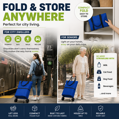GROCERY SHOPPING BAG WITH WHEELS