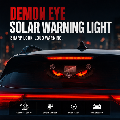 🚗🔆 Solar-Powered LED Car Warning Light – 50% OFF! Solar-powered, weatherproof, automatic activation at dark – for more safety on the roadside. 🔥🛡️